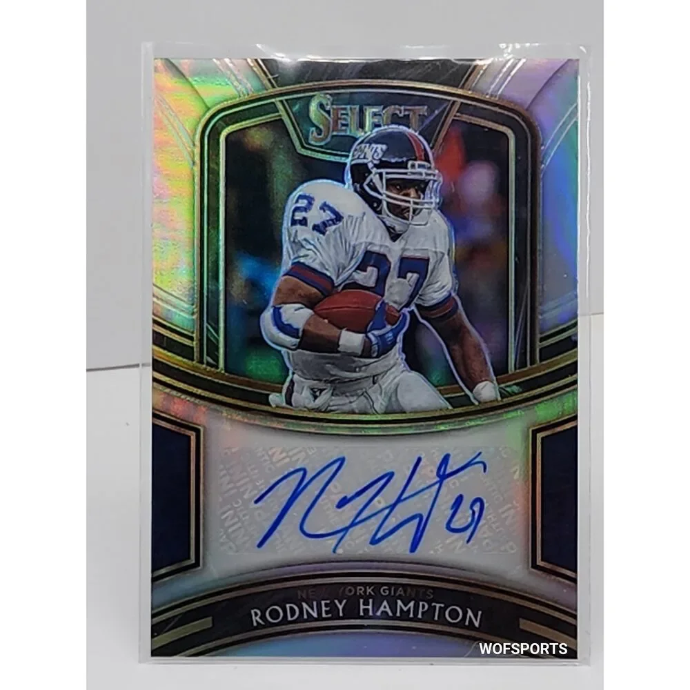 2020 Panini Select Signature Silver Prizm #SI-RHA Rodney Hampton Auto 2/199